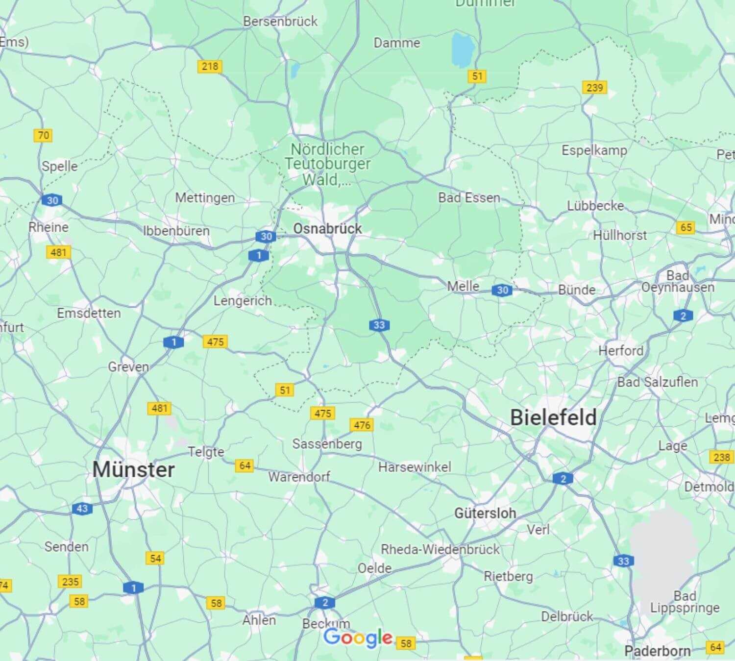 Einsatzgebiet DM-Montage-OS Osnabrück und 100km im Umkreis Bielefeld Melle Hasbergen Georgsmarienhütte Lotte Wallenhorst Bünde Herford